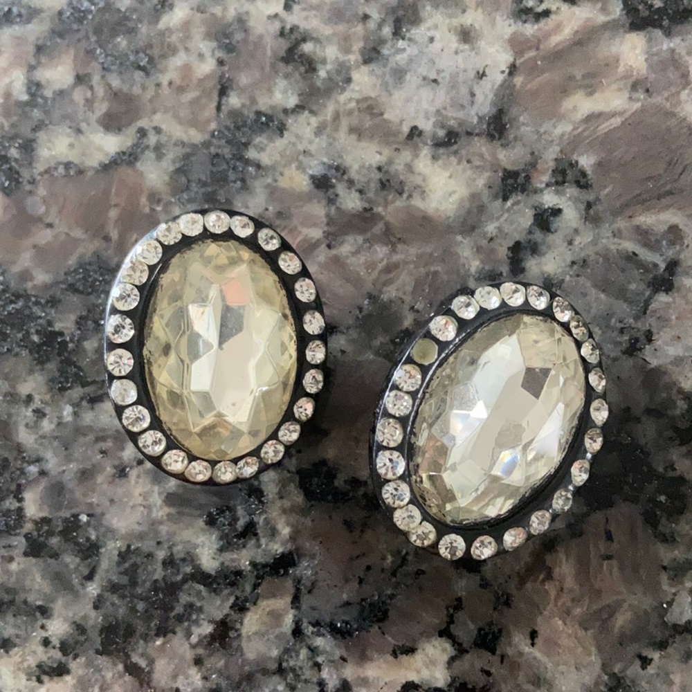 Vintage earring/brooches